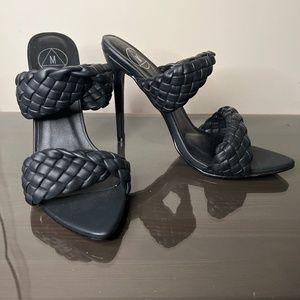 Black Twist Heels